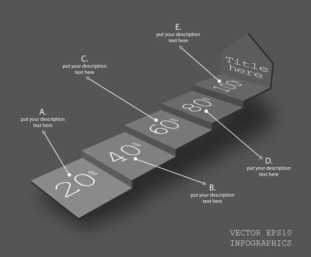 vector creativo infografías flecha
 - Vector, imagen