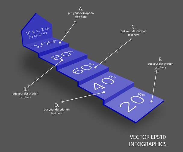 creative vector infographics arrow - Vector, Imagen