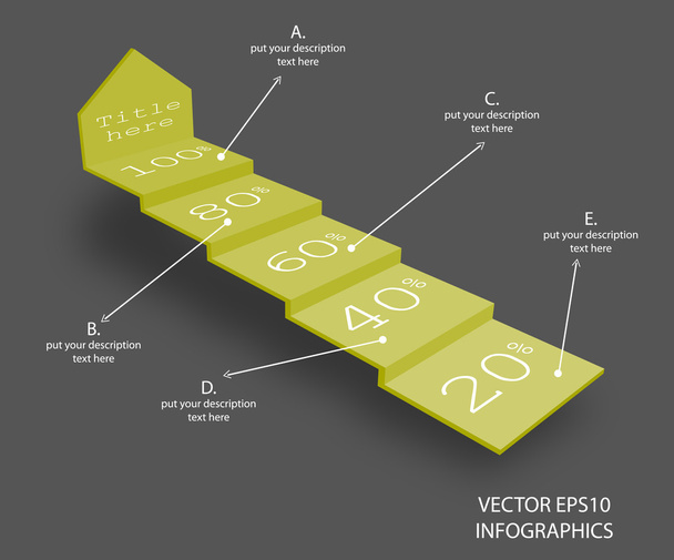 kreativní vektor infografiky šipka - Vektor, obrázek