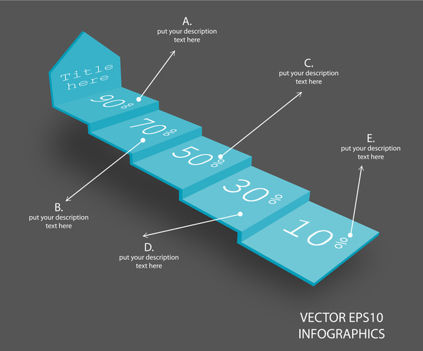 creatieve vector infographics pijl - Vector, afbeelding