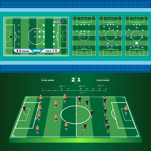 Soccer Game Strategies  - Vektör, Görsel