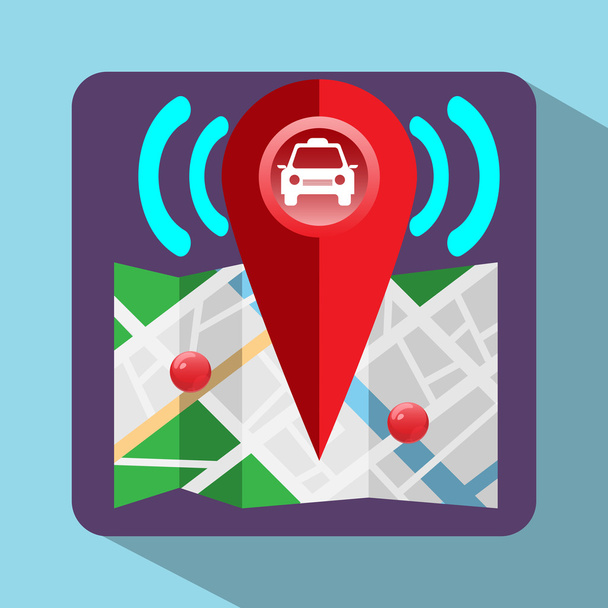 Logo de navigation coloré GPS
 - Vecteur, image