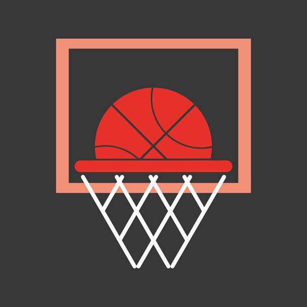 Basketball objects icon - Wektor, obraz