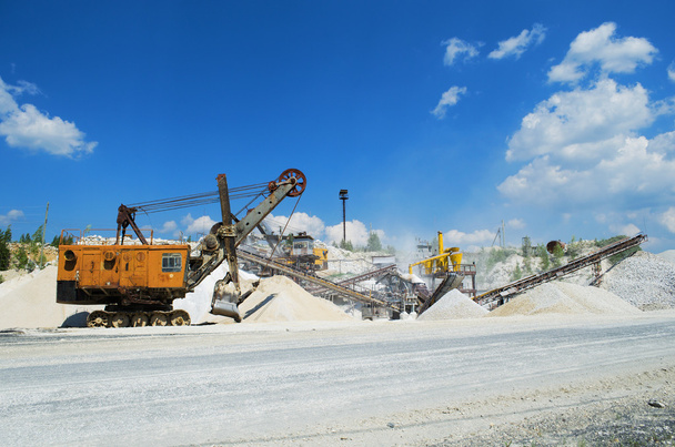  plant for the production and sorting of crushed stone  - Photo, Image