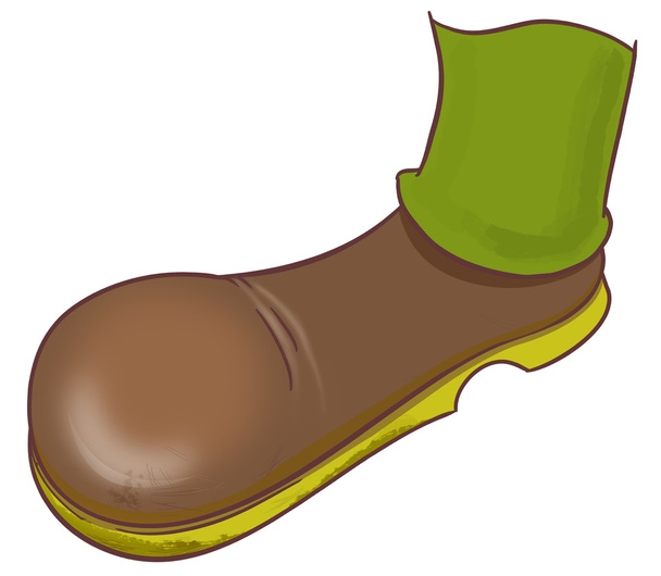 Az ember lábát a barna boot - Fotó, kép