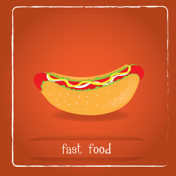 Delicious Fast food - Вектор, зображення