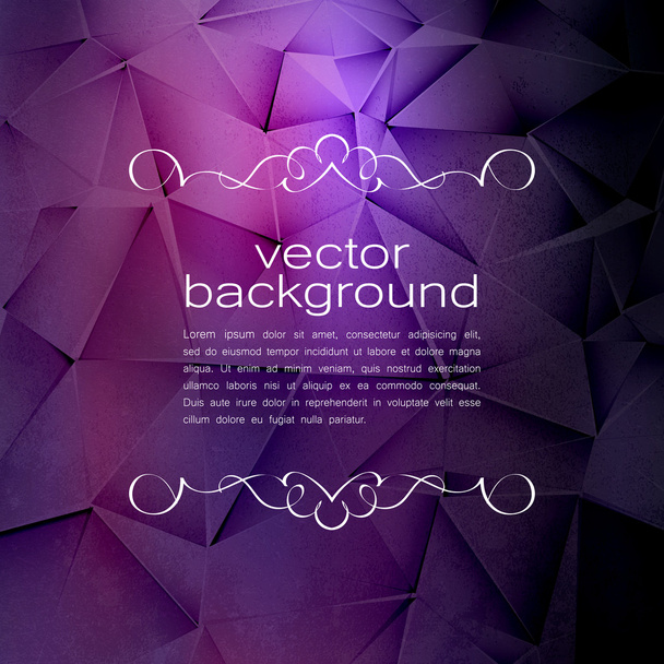  Polygonal Vector Background. Vintage Paper Texture  - Vektör, Görsel