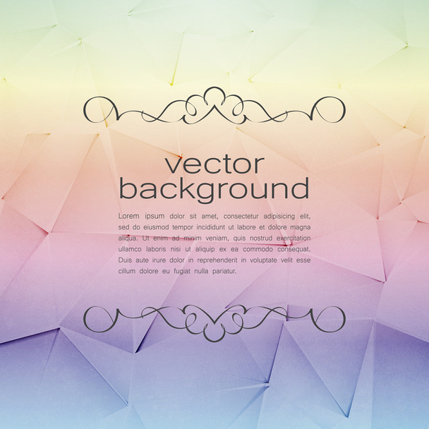  Polygonal Vector Background. Vintage Paper Texture  - Wektor, obraz