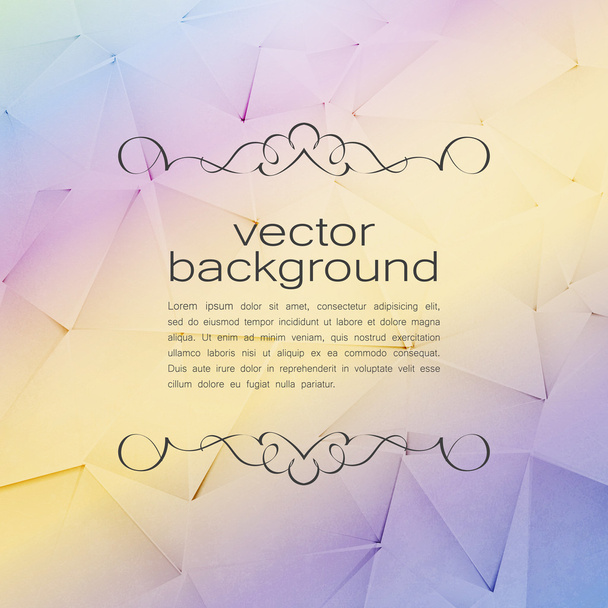 Polygonal Vector Background. Vintage Paper Texture  - Vektör, Görsel