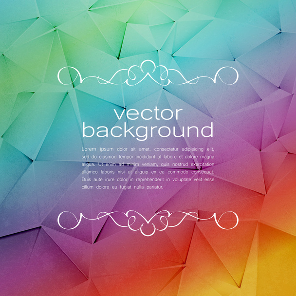  Polygonal Vector Background. Vintage Paper Texture  - Wektor, obraz