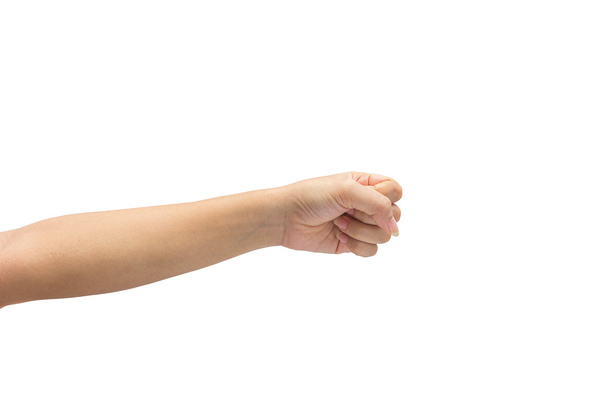 female hand on the isolated on white background - Photo, Image