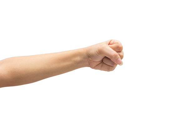 жіноча рука на ізольованому на білому тлі
 - Фото, зображення