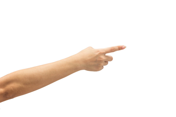 жіноча рука на ізольованому на білому тлі
 - Фото, зображення