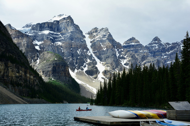 Moraine Lake Banff národní Park - Fotografie, Obrázek