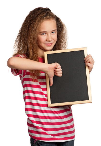 Girl with blackboard - Photo, image