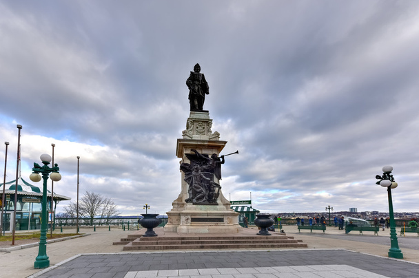 Samuel Champlain socha - Quebec - Fotografie, Obrázek