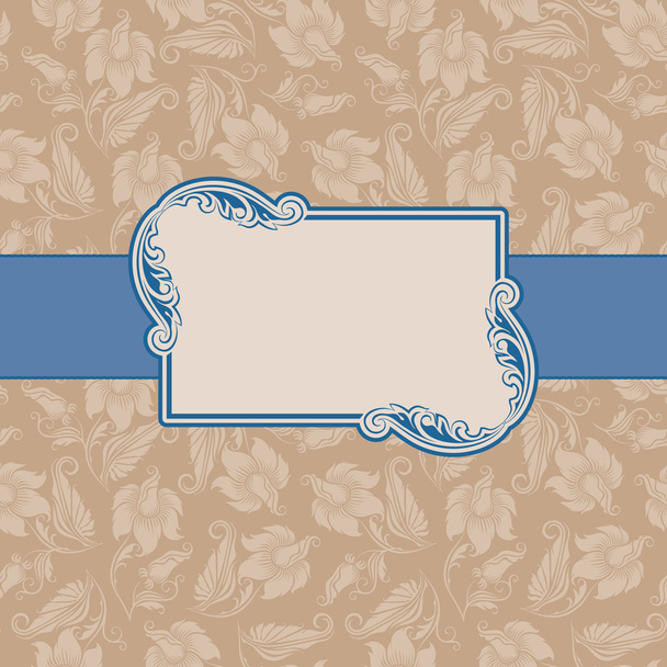 Template frame design for greeting card . - Vetor, Imagem