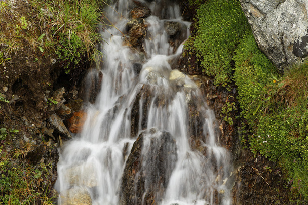 Dainty waterfall on the mountain - Photo, Image