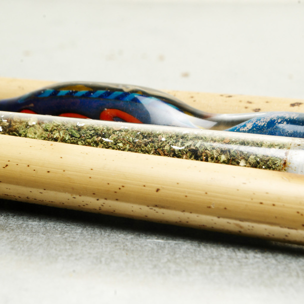 Legales Marihuana Knospe Cannabis Topf oder Unkraut - Foto, Bild