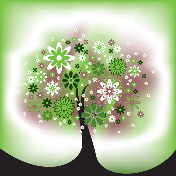 Tree Illustration. Vector Background. - Vector, Image