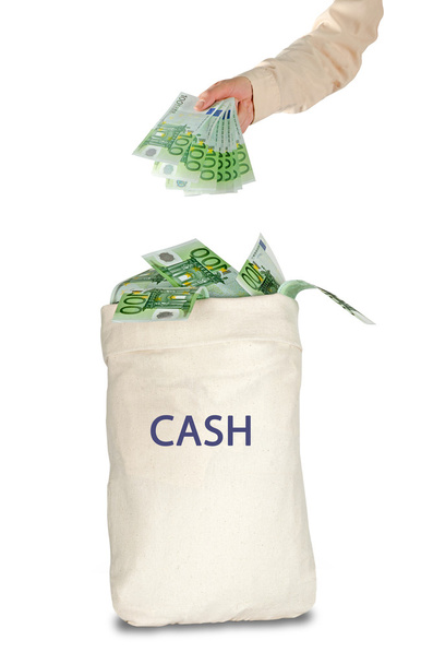 Bag with cash - Photo, Image