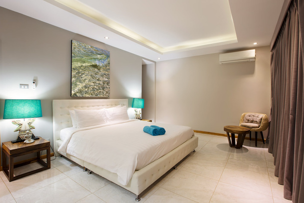 modern bedroom interior - Фото, изображение
