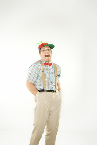 Man dressed like dork. - Photo, Image