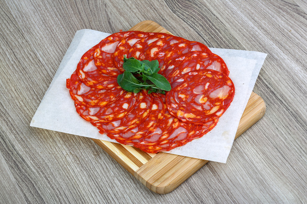 Tradycyjne kiełbasy Chorizo - Zdjęcie, obraz