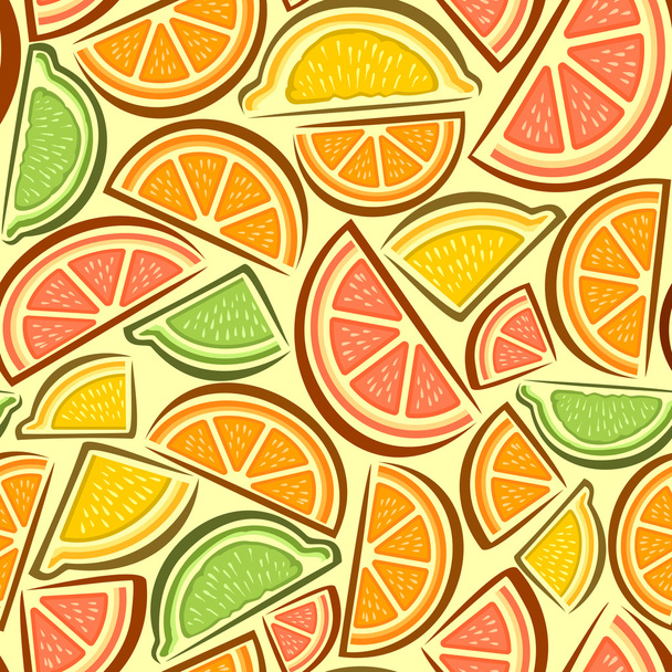A képszeletek citrusfélék háttér - Vektor, kép
