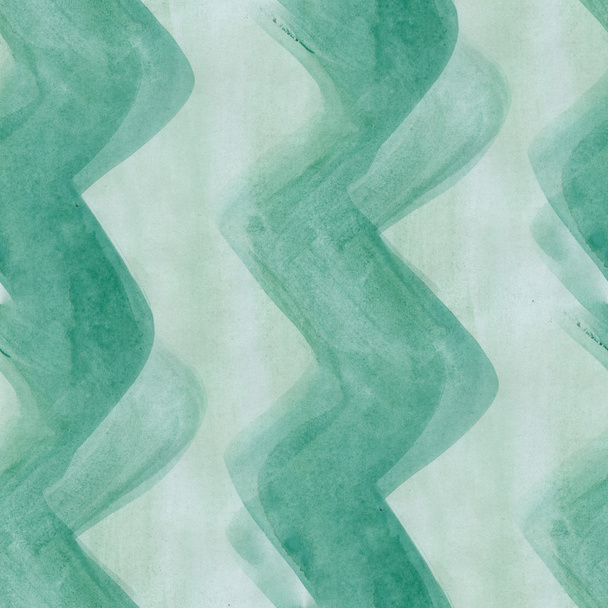 Art stripes abstract seamless green strip wallpaper watercolor - 写真・画像