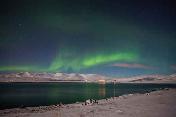 světelný odraz severní polární záře - Fotografie, Obrázek