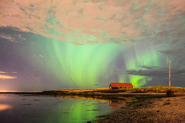 Aurora Borealis в Исландии - Фото, изображение