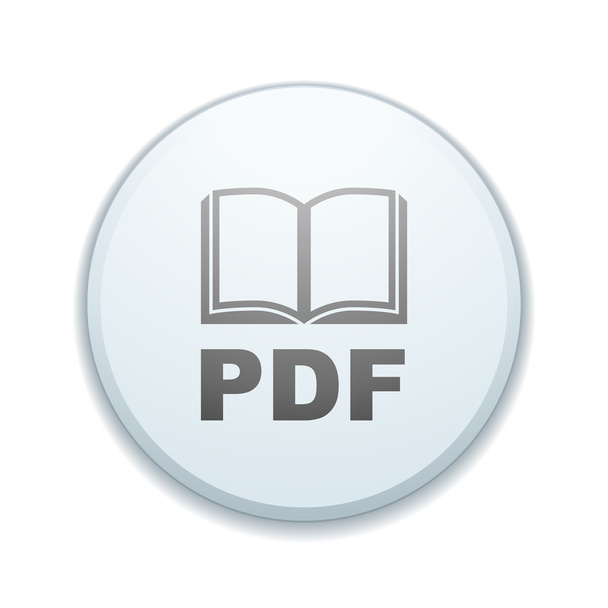 Assinatura do botão PDF Book
 - Vetor, Imagem