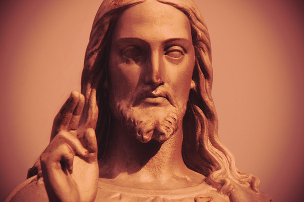 Détail de la sculpture de Jésus-Christ
 - Photo, image