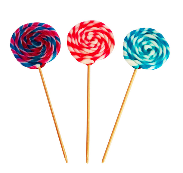 Colorful spiral lollipop - Photo, Image