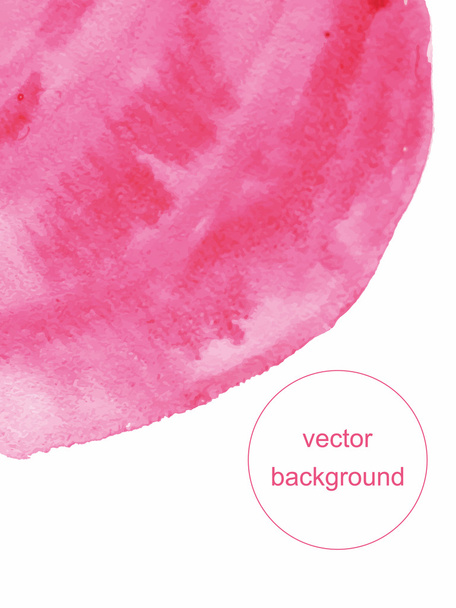 Růžový akvarel zázemí vektor. Abstraktní akvarel šmouhy ručně tažené umělecká ilustrace pro šablony, kryt, banner, tisk, web, scrapbook, plakát - Vektor, obrázek
