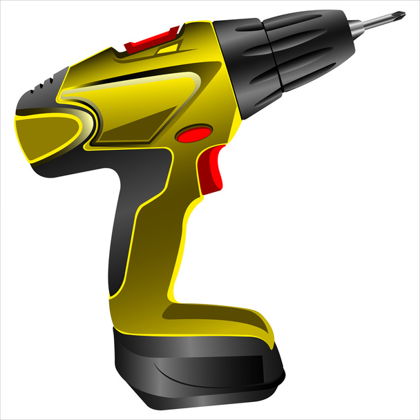 electric screwdriver vector - Vector, Image