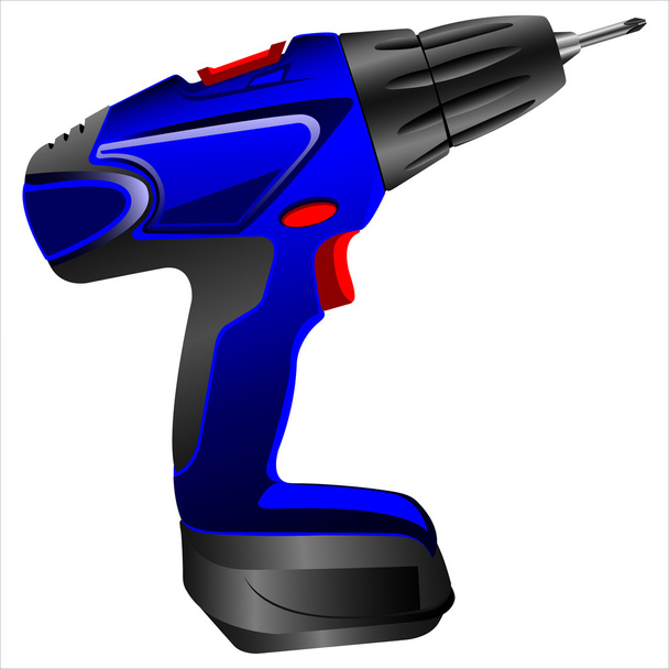 electric screwdriver vector - Vector, imagen