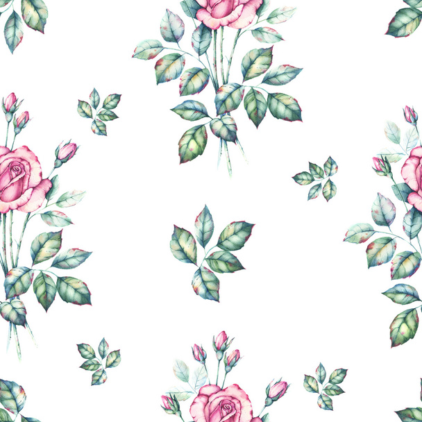 Retro semless background pattern. Perfect and elegant hand drawn background for wedding design invitations, birthday cards, wallpapers etc - Foto, imagen