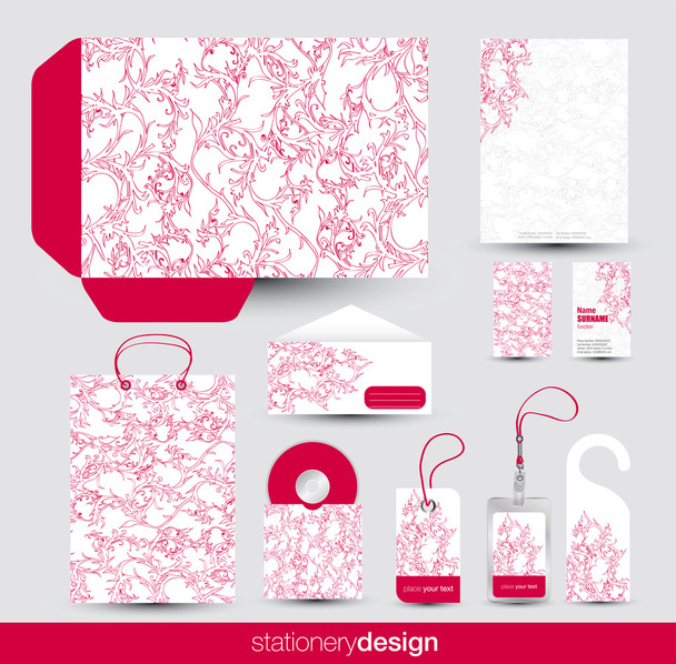 Stationery design set - Vector, Image
