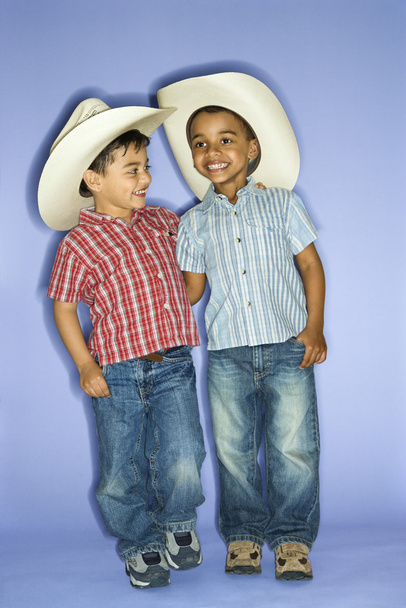 Boys wearing cowboy hats. - Photo, Image