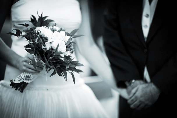 Γάμος Νύφη και το γαμπρό στο γάμο - Φωτογραφία, εικόνα