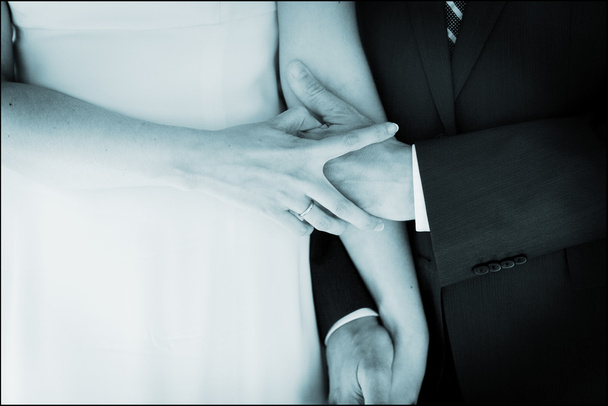 Braut und Bräutigam in der Ehe - Foto, Bild
