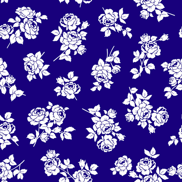 Rose flower pattern, - Διάνυσμα, εικόνα