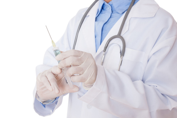doctor holding syringe in hands - Fotografie, Obrázek