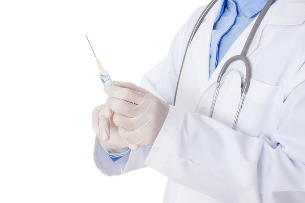 doctor holding syringe in hands - Fotografie, Obrázek