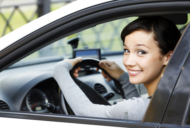 Smiling female driver - Photo, Image