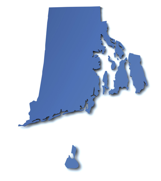 Karte von Rhode Island - USA - Foto, Bild