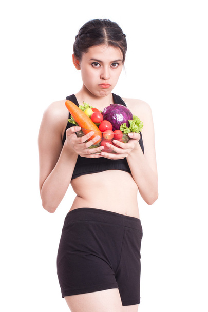 kobieta koncepcja zdrowej diety - Zdjęcie, obraz
