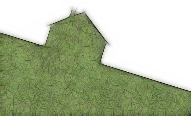 metáfora casa eco feita em software 3d
 - Foto, Imagem